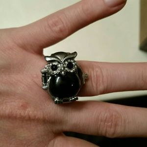 Owl ring watch